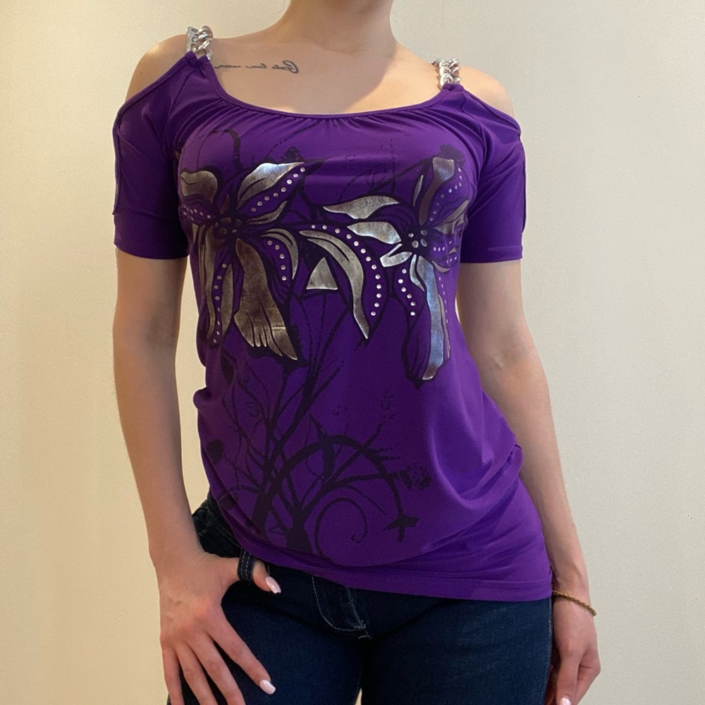Purple Y2k Top